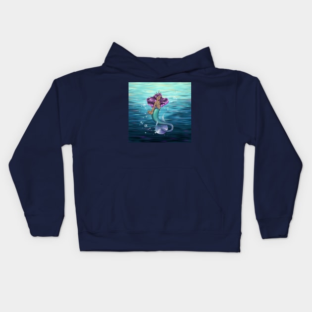 Mermaid Iole Kids Hoodie by Thedustyphoenix